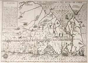 1728 Ovalle Map of Chile and Patagonia