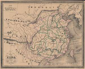 1858 Marmocchi / Bonatti Map of China