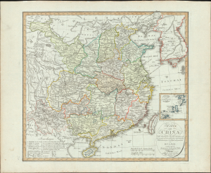 1804 Adolf Stieler Map of China and Korea