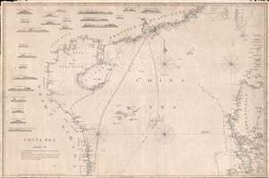 1848 Horsburgh Map of of the South China Sea: Hong Kong, Philippines, Hainan