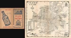 1953 Gonzalez City Plan or Map of Mérida, Yucatán, Mexico