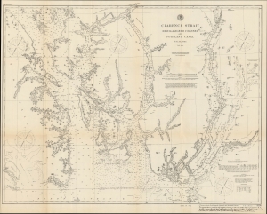 1895 U.S. Coast Survey Chart of Clarence Strait, Southeast Alaska, and Environs