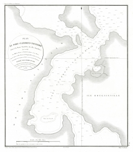 1828 Tardieu Map of Siantan Island, Anambas Islands Regency, Riau Archipelago, Indonesia