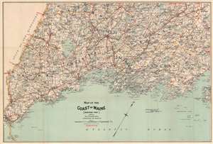 1893 Walker Map of the Coast of Maine
