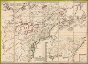 1776 Longchamps Revolutionary War Map of Colonial America