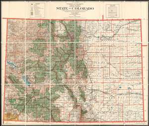 1921 General Land Office Map of Colorado