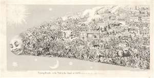 1854 George Cruikshank Illustration of the 1853 in the Tail of a Comet