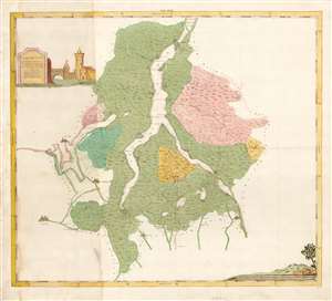 1790 Manuscript Map of Lake Como and Lake Lugano after Fornari