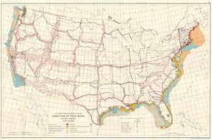 1926 U.S. Coast and Geodetic Survey Map of Field Work in the United States