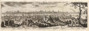 1638 Merian View of Istanbul, Turkey