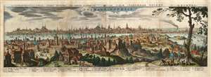 1638 Merian View of Istanbul, Turkey