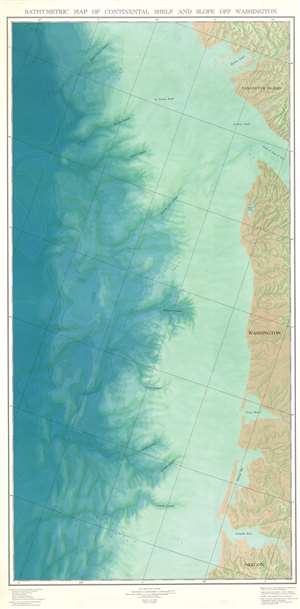 1969 McGary Map of the Underwater Topography of Washington State