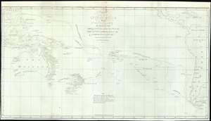 1773 Hawkesworth  Map of Captain Cook's First Voyage in the Paciifc