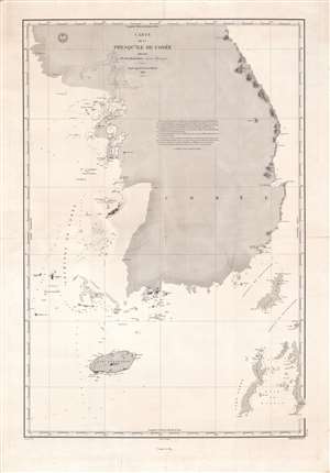 1859 Roche-Poncié Chart of the Korean Peninsula
