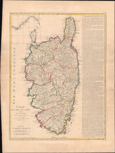 1768 Angelo Map of Corsica, Era of the Corsican Revolution / Republic