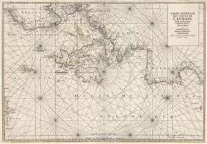 1693 Mortier Nautical Chart or Map of Western Europe