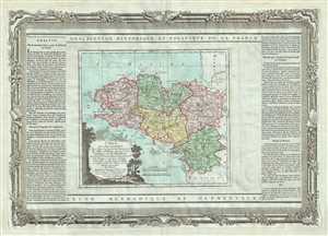 1786 Desnos and de la Tour Map of Brittany, France
