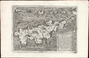 1559 Sebastiano di Re Map of Crete after Sophianos
