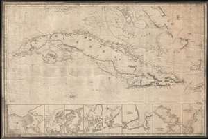 1854 Imray Blueback Chart or Map of Cuba