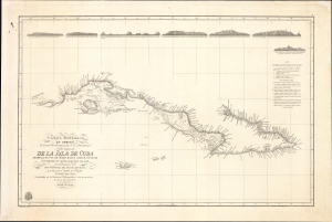 1821 Direccion Hidrografia Chart of Cuba and the Cayman Islands