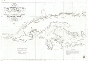 1854 Hidrografica Nautical Chart of Map of Cuba