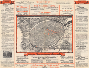 1935 Eddy Pictorial View of Downtown Los Angeles