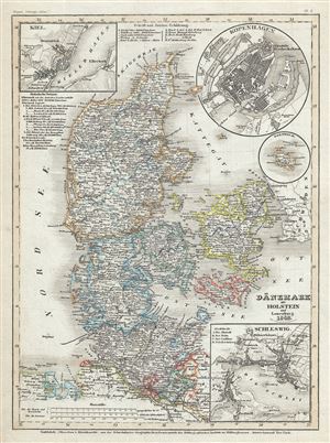 1849 Meyer Map of Denmark