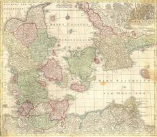 1770 Lotter Map of Denmark 'Daniae Regnum'