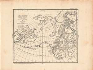 1772 Vaugondy / Diderot Map of Alaska, the Pacific Northwest and the Northwest Passage