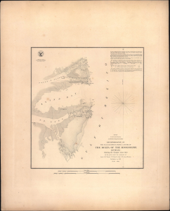 1851 U.S. Coast Survey Map of the Mississippi River Delta, Separate Issue