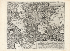 1585 Braun and Hogenberg / Marcus Jordanus Map of Denmark: First by a Dane!