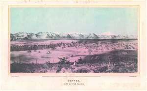 1866 Mathews View Map of Denver, Colorado