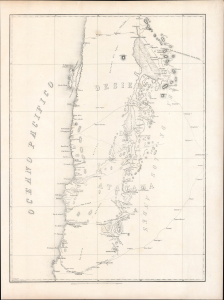 1854 Doll / Schenck Map of the Atacama Desert, Chile