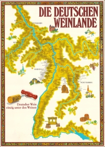 1977 Map of the German Wine Regions