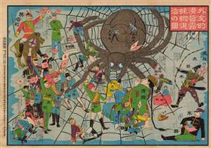 1904 Enomoto Satirical Manga; Russian Empire, Russo-Japanese War