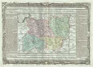 1786 Desnos Map of the Auvergne and Rhone-Alpes Regions of France