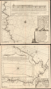 1704 / 1729 Cornelis Cruys Chart of the Don River, Russia
