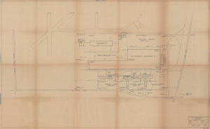 1944 Floring Plan or Map of the Douglas Aircraft Plant in Chicago, Illinois