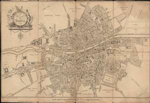 1780 Pool and Cash City Map or Plan of Dublin
