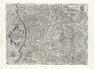 1581 Ortelius Map of the Duchy of Milan