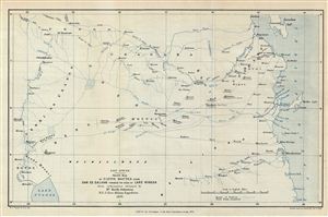 1879 Johnston Map of Tanzania, Africa