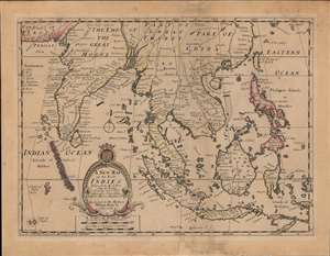 1701 Wells Map of India and the East Indies