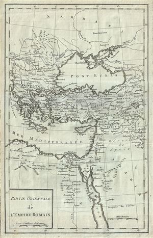 1770 Delisle de Sales Map of the Eastern Roman Empire (Asia Minor, Greece and the Balkans)