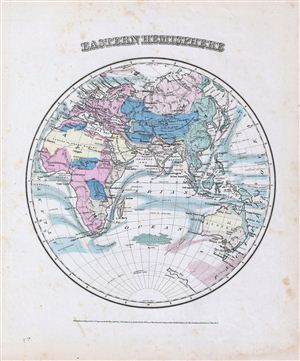 1858 Colton Map of the Eastern Hemisphere