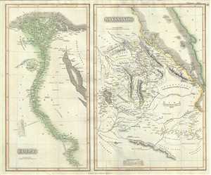 1817 Thomson Map of Egypt and Abyssinia (Ethiopia)