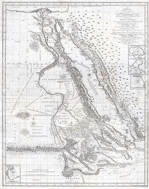 1790 James Bruce Map of Egypt, Abysinnia, and the Red Sea