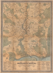 1879 Meyer Map of Elizabethtown, New Jersey, During the American Revolution