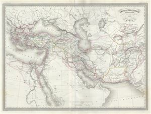 1859 Dufour Map of the Empire of Alexander the Great