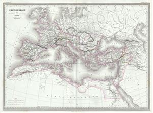 1861 Dufour Map of the Roman Empire