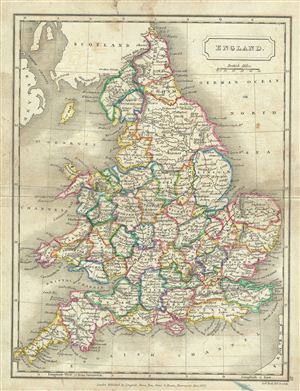 1822 Butler Map of England